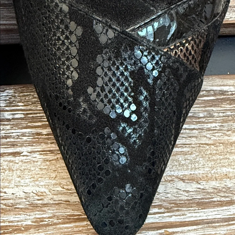 ROBERTO CAPUCCI | Italy Snake Pattern Genuine Suede Leather Stiletto Heels 8 B - Picture 4 of 4